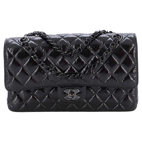 chanel classic crumpled calfskin silver|Chanel Black Quilted Calfskin Medium Classic Double .